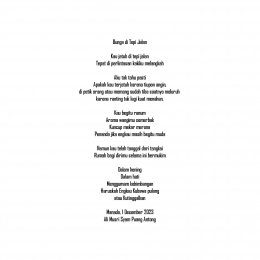Puisi Bunga di Tepi Jalan/ Dokpri @ams99 by. TextArt