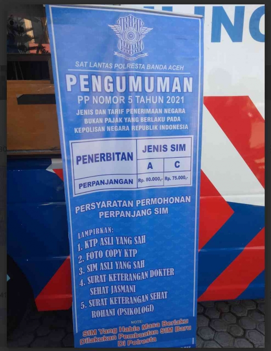 Syarat permohonan perpanjang SIM|Dokpri