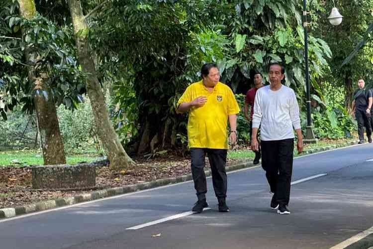 Jokowi dengan Erlangga |sumber: kompas.com