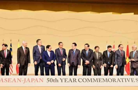Presiden Jokowi saat menghadiri perayaan hubungan 50 tahun Asean-Jepang bulan Desember 2023 lalu. (Dok Sekretariat Presiden)