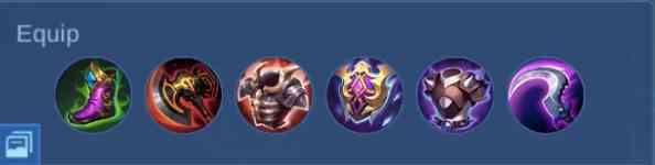 1. Equip Hero Cici tersakit 2024 (Sumber : Moonton)