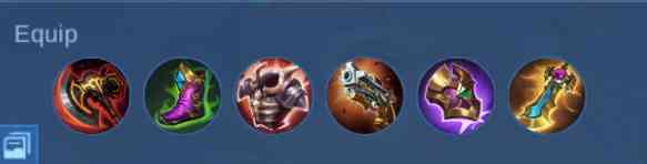 2. Equip Hero Cici tersakit 2024 (Sumber : Moonton)