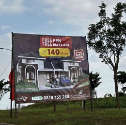 Banting harga rumah di Citra Maja Raya di era resesi global. (Foto: Dok. pribadi penulis)