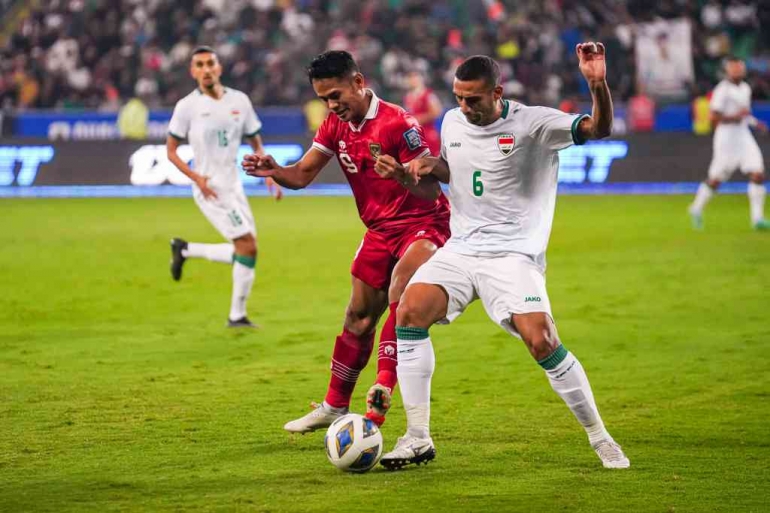Pertarungan para pemain timnas Indonesia dengan Irak akan tersaji lagi di Piala Asia 2023 (Sumber gambar: pssi.org)