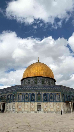 Potret salah satu sudut Masjidil Aqsa
