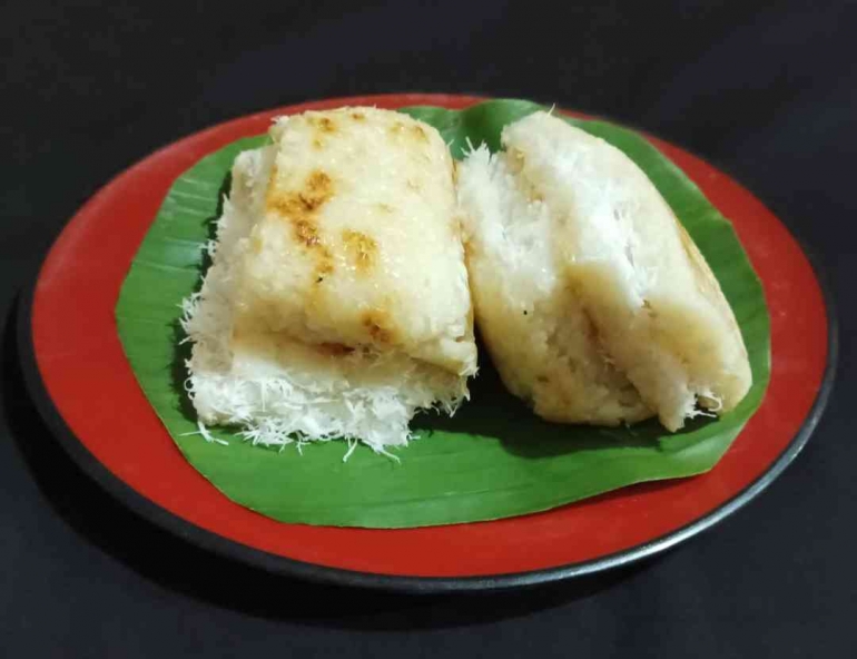 Terlena Dalam Lezatnya Intip Ketan dan Wedang Jahe Gula Kelapa(dokpri)