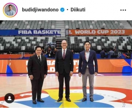 Penampilan Budi Djiwandono pada acara FIBA 2023 (Foto : Tangkapan layar instagram Budi Djiwandono) 
