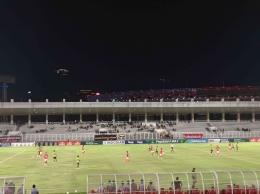 (Pertandingan Malut United vs FC Bekasi City di Stadion Madya) Foto: Leonardo Juan