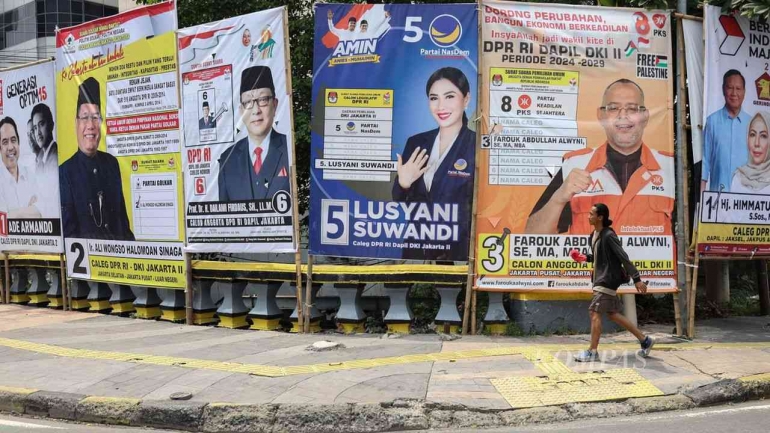 Ilustrasi baliho kampanye caleg di Jakarta|dok. Kompas/Fakhri Fadlurrohman