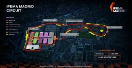 Layout Sirkuit GP Madrid yang direncanakan (formula1.com)