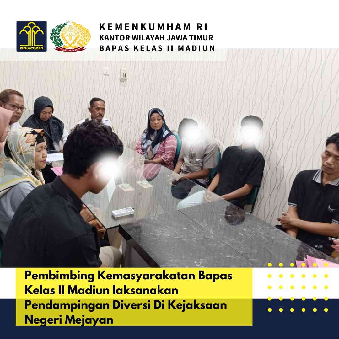 Pembimbing Kemasyarakatan Bapas Kelas II Madiun Laksanakan Pendampingan ...