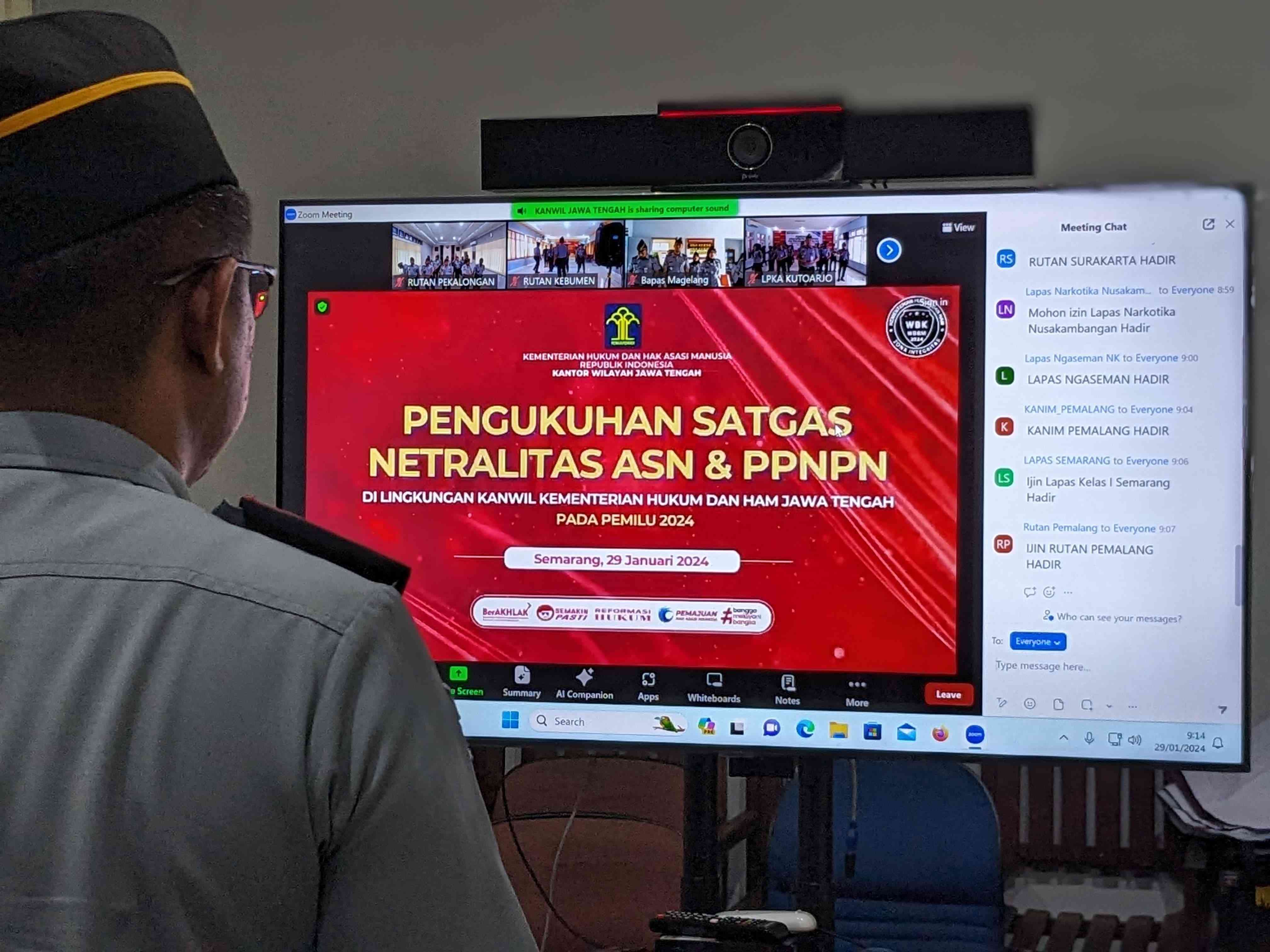 Pengukuhan Satgas Netralitas ASN Rutan Pekalongan - Kompasiana.com