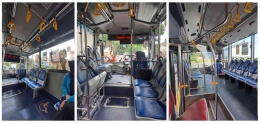 Ketika di Solo: naik bus ke Mangkunegaran (kiri), dari St. Balapan ke Pasar Antik naik bus Koridor 6 (tengah), otw Bandara Adi Sumarmo (kanan) | Dokpri