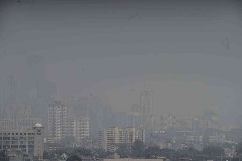 Polusi Udara di Jakarta-Foto: Greenpeace