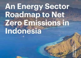 Potongan cover buku roadmap NZE di Indonesia