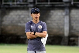 Pelatih Timnas Indonesia, Shin Tae-yong. | Foto: KOMPAS.com