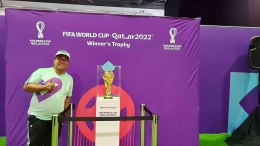 Menhadiri Tur Trofi Piala Dunia FIFA Qatar 2022 sebagai Relawan. (Dokumentasi pribadi)