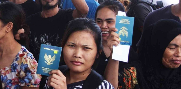 Ilustrasi Pekerja Migran Indonesia. Foto: Aswaddy Hamid/Antara Foto