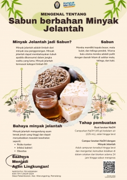 Pamflet Sabun dari Minyak Jelantah(Dokumentasi pribadi)