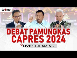 Debat Pamungkas Capres 2024, Minggu, 4 Februari 2024. (Sumber Foto: Thumbni Livestream Youtube TVOne)