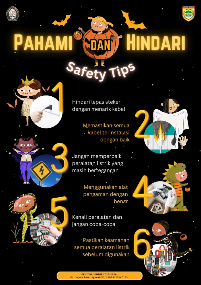 Poster Safety Tips Instalasi Listrik