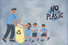 Ilustrasi cara mengurangi sampah plastik. Sumber gambar: Moondance dari Pixabay.