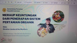 Dokpri: Seri Bimtek tentang Sistem Pertanian Organik oleh Kementerian Pertanian pada tahun 2022