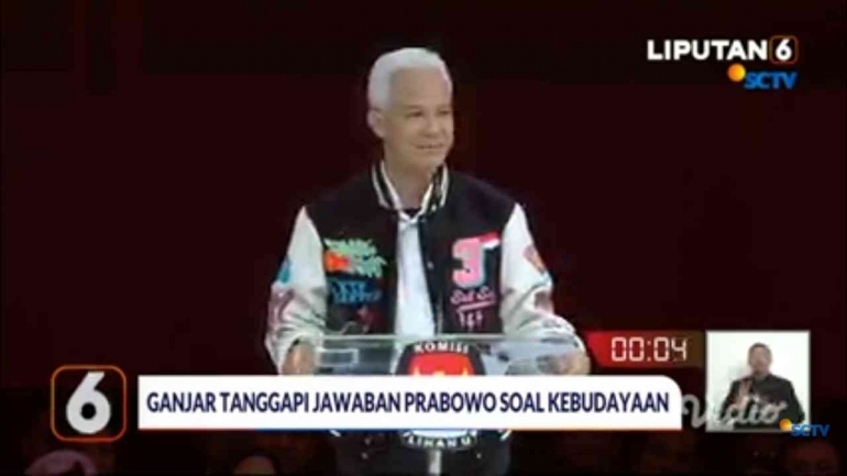 Ilustrasi Gandjar Pranowo mengenakan jaket varsity (Foto: Dokpri Amelia - Tangkapan Layar Youtube Liputan 6 SCTV)