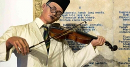 WR Supratman Pencipta lagu Kebangsaan Indonesia Raya dan Maestro Seni Musik Indonesia ( sumber : arsip nasional )