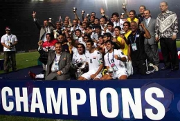 Irak yang menjadi juara Piala Asia untuk pertama kalinya di tahun 2007. Sumber: getty images (Koji Watanabe)