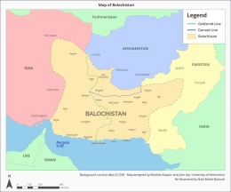 Peta Balochistan | Sumber: balochamericancongress.us