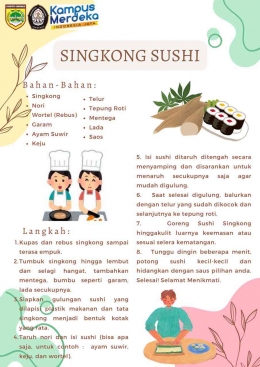  Resep Singkong Sushi (Sumber : Dokumentasi Pribadi)