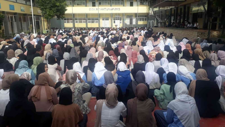 Peringatan Isra Mi'raj di SMAN 1 PARONGPONG. Dokpri