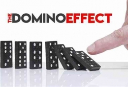 Peraga-4 : Efek Domino - sumber : Arnold M