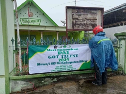 Banner serupa terpampang di depan kantor guru di salah satu kecamatan | Dokumentasi KKG PAI Kabupaten Blitar 