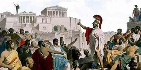 Voting pada zaman Yunani Kuno. Sumber: cam.ac.uk