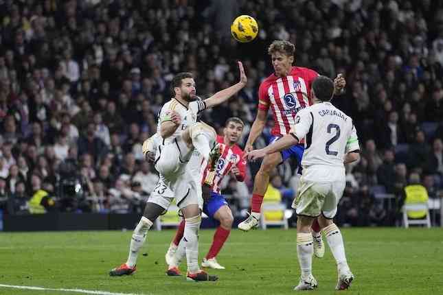 Pertandingan Real Madrid vs Atletico Madrid di pekan 23/ Photo/Bernat Armangue