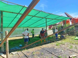 Pengawasan PTPS pada pembuatan TPS pada salah satu desa di kecamatan Gandangbatu Sillanan, Tana Toraja. (Sumber: Dokumentasi Pribadi) 