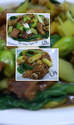 Resep Gongso Daging Sapi: Sumber gambar Kolase Foto Yuliyanti
