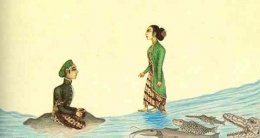 Panembahan Senopati bertemu dengan Ratu Kidul (Wikimedia Commons)