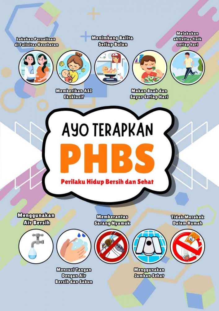 Poster tentang PHBS (Dokumen Pribadi)