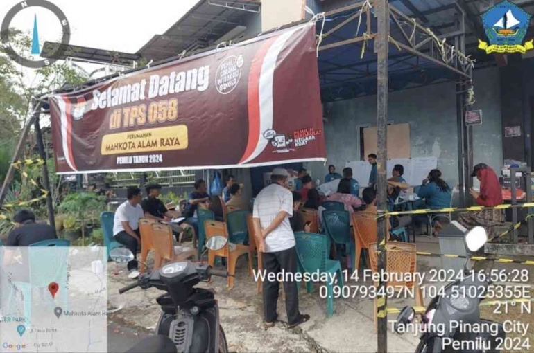 Ilustrasi Pemilu 2024 di salah satu TPS di Kota Tanjungpinang, Kepri (Dok. Pri)