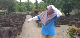 Suasana di pelataran museum Candi Borobudur.