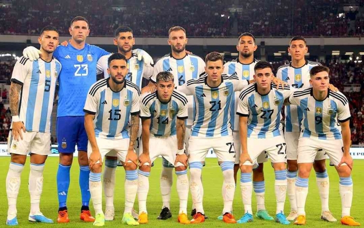 Timnas Argentina bersiap kembali ke Indonesia pada Maret 2024 untuk melakoni FIFA Match Day. (Instagram @afaseleccion)