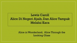 Lewis Caroll, tentang Alice di Negeri Ajaib