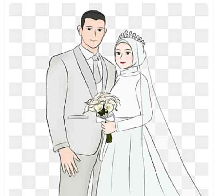 Sumber gambar: Ilustrasi Pernikahan Muslim (png.tree)
