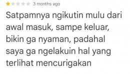 Tangkap layar dari google review (Dok. pribadi)