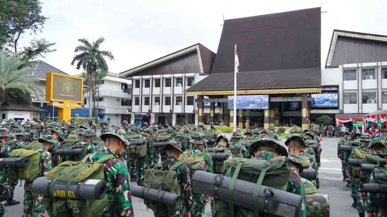 Dok. Pribadi Suasana upacara pembukaan TNI Manunggal Membangun Desa (TMMD)