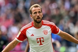 Striker Bayern Muenchen, Harry Kane.(AFP/Christof Stache via Kompas.com)