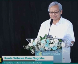 Kunta Wibawa Dasa Nugraha (Sekretaris Jenderal Kementerian Kesehatan RI) I Sumber Foto : Kemenkes